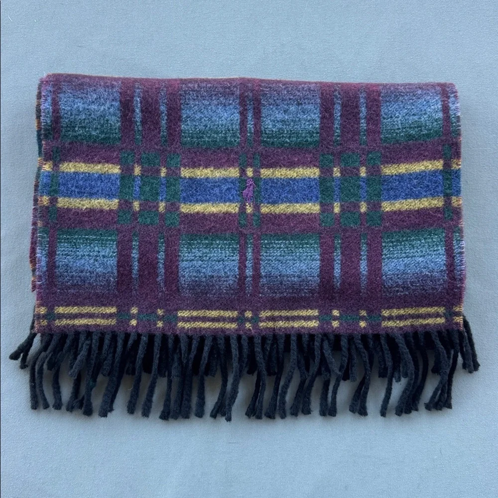 RALPH LAUREN Patterned Wool-Blend Jacquard Scarf